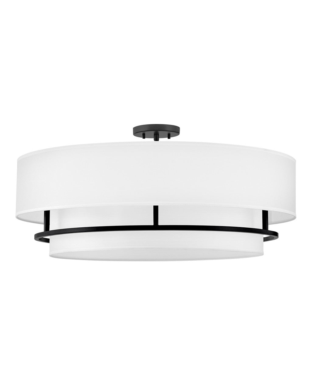 Hinkley - 38895BK - LED Convertible Semi-Flush Mount - Graham - Black