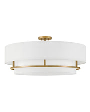 Hinkley - 38895LCB - LED Semi-Flush Mount - Graham - Lacquered Brass