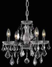 Elegant Lighting - LD2015D17DB - Four Light Pendant - Calista - Dark Bronze