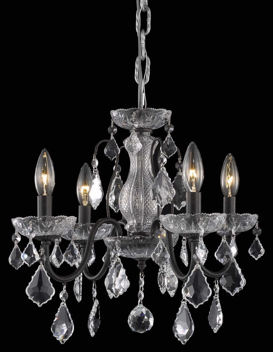 Elegant Lighting - LD2015D17DB - Four Light Pendant - Calista - Dark Bronze