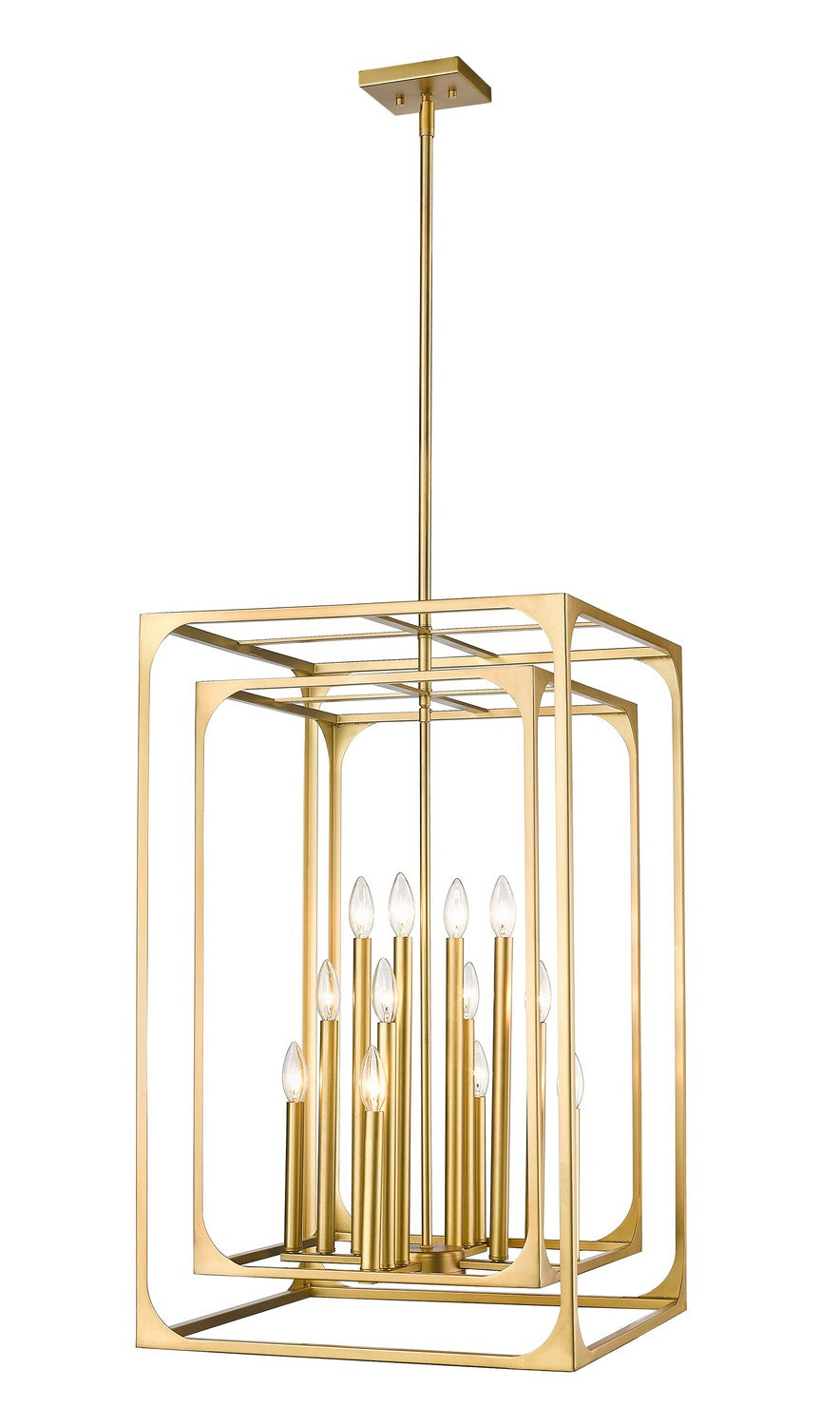 Z-Lite - 3038-12RB - 12 Light Chandelier - Easton - Rubbed Brass