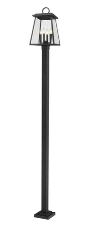 Z-Lite - 521PHBS-536P-BK - Four Light Outdoor Post Mount - Broughton - Black