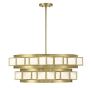 Savoy House - 1-3166-6-322 - Six Light Chandelier - Gideon - Warm Brass