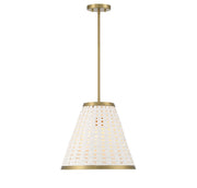 Savoy House - 7-3398-1-322 - One Light Pendant - Aster - Warm Brass