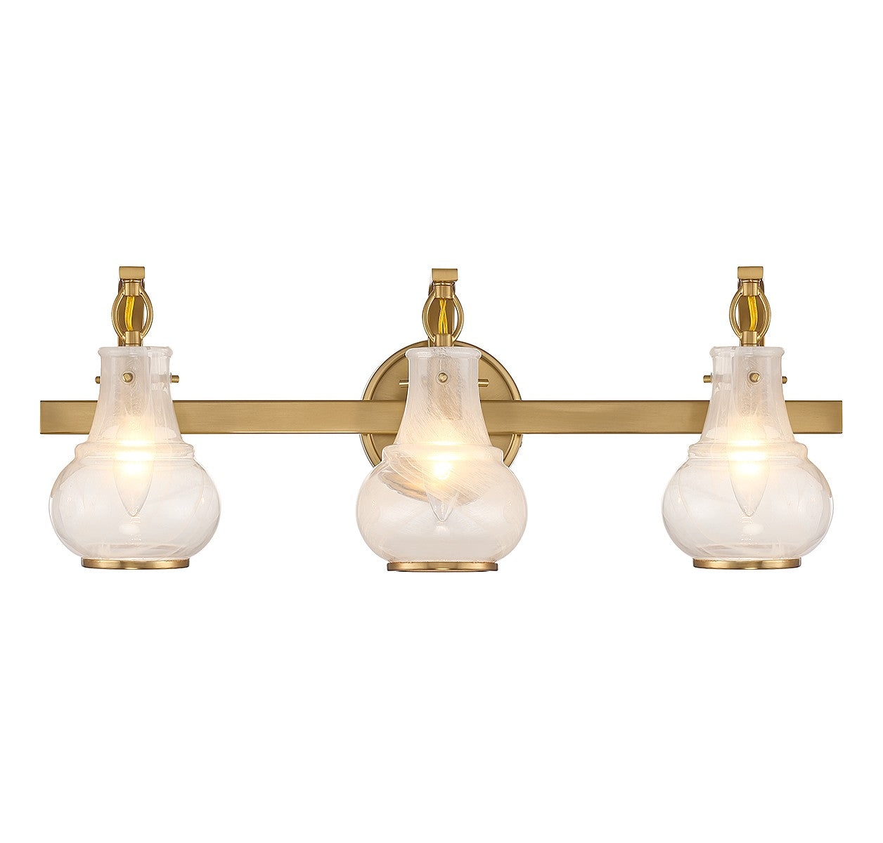 Savoy House - 8-4417-3-322 - Three Light Bathroom Vanity - Adams - Warm Brass