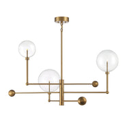Meridian - M100100NB - LED Chandelier - Natural Brass