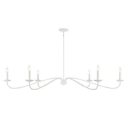 Meridian - M100119BQW - Six Light Chandelier - Bisque White