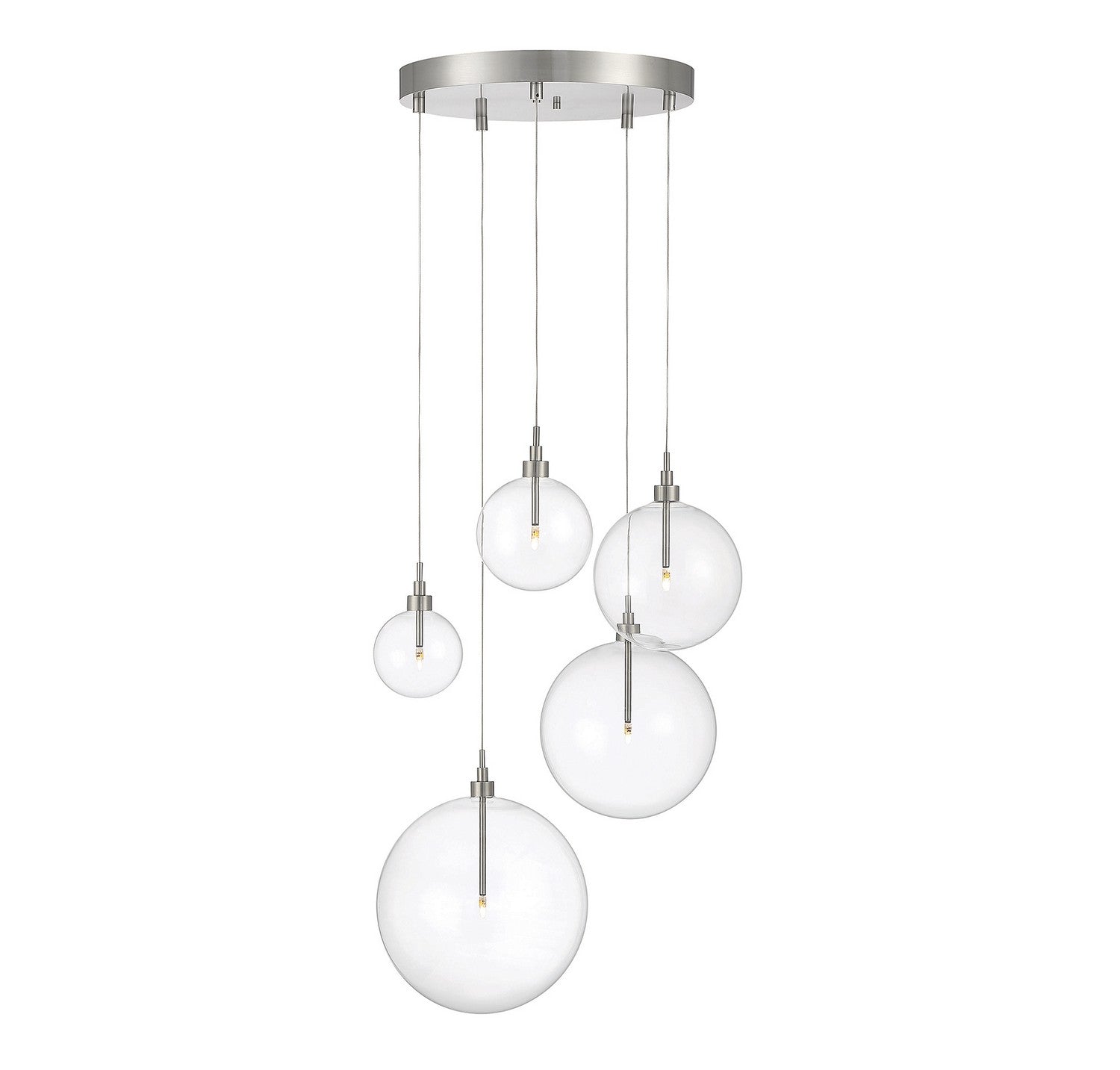 Meridian - M10099BN - LED Pendant - Brushed Nickel