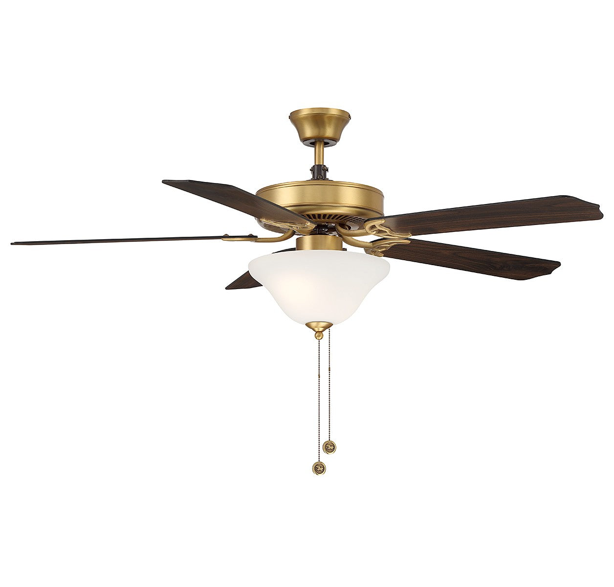 Meridian - M2018NBRV - 52" Ceiling Fan - Natural Brass