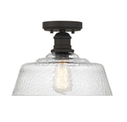 Meridian - M60070ORB - One Light Semi-Flush Mount - Oil Rubbed Bronze
