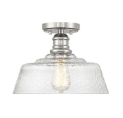Meridian - M60070PN - One Light Semi-Flush Mount - Polished Nickel