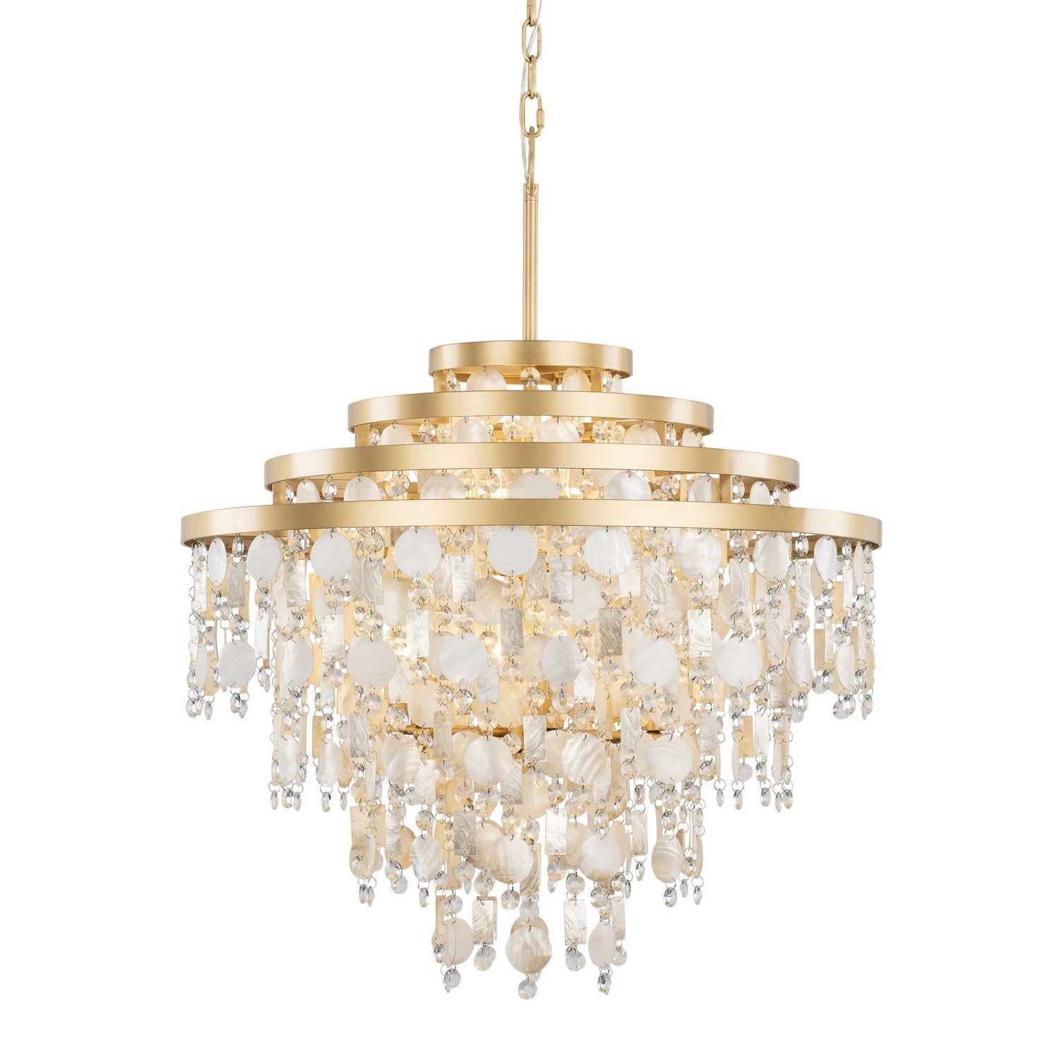 Varaluz - 377C10FG - Ten Light Chandelier - Kalani - French Gold