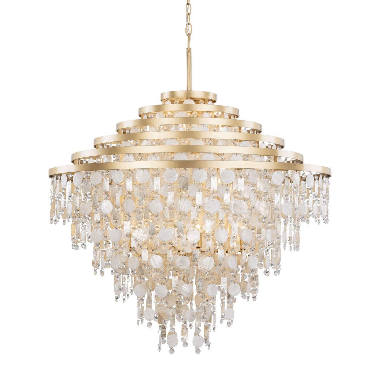 Varaluz - 377C16FG - 16 Light Chandelier - Kalani - French Gold