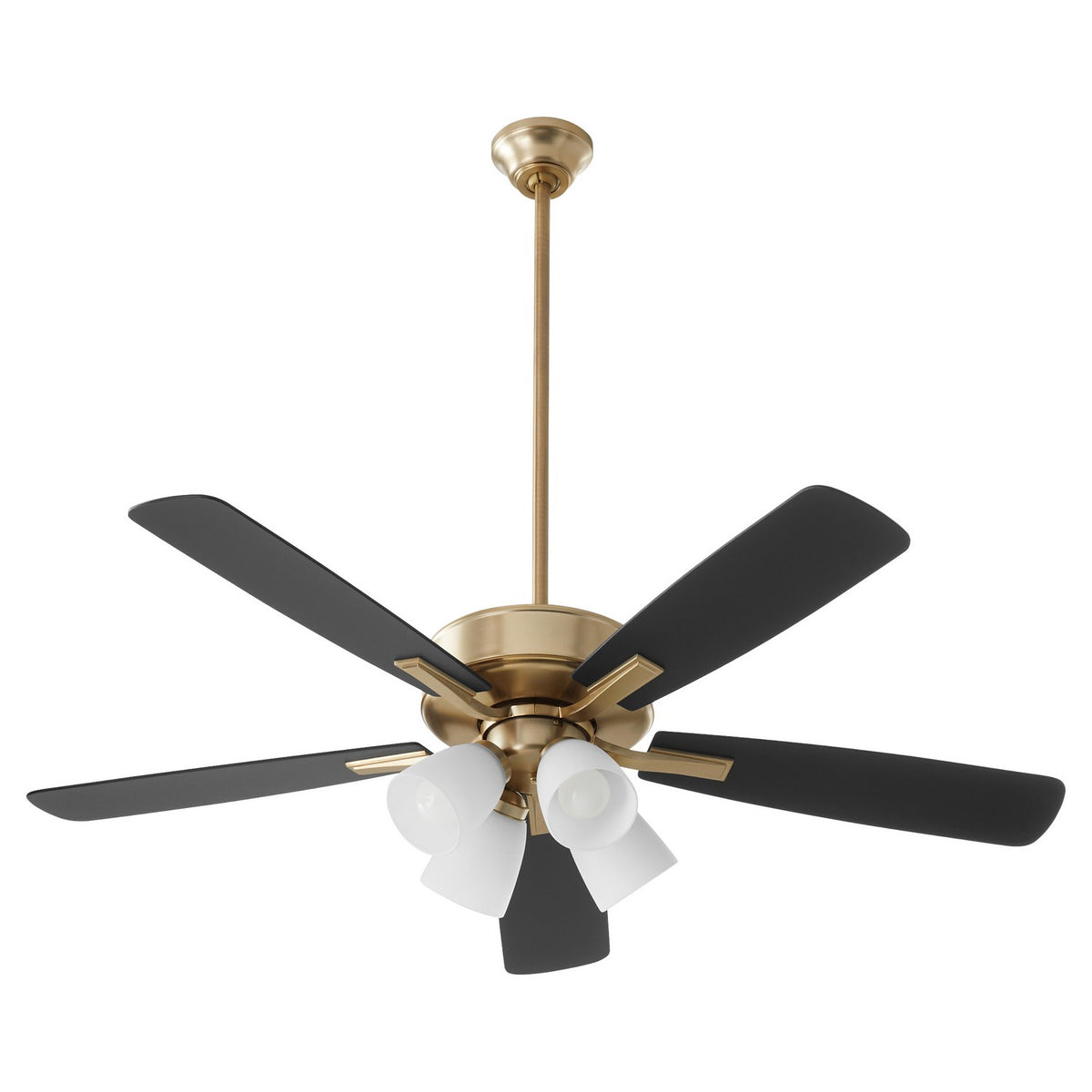 Quorum - 4525-480 - 52"Ceiling Fan - Ovation - Aged Brass