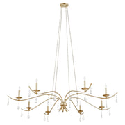 Quorum - 602-8-60 - Eight Light Chandelier - Lorelei - Aged Silver Leaf