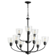 Quorum - 6060-9-69 - Nine Light Chandelier - Reyes - Textured Black