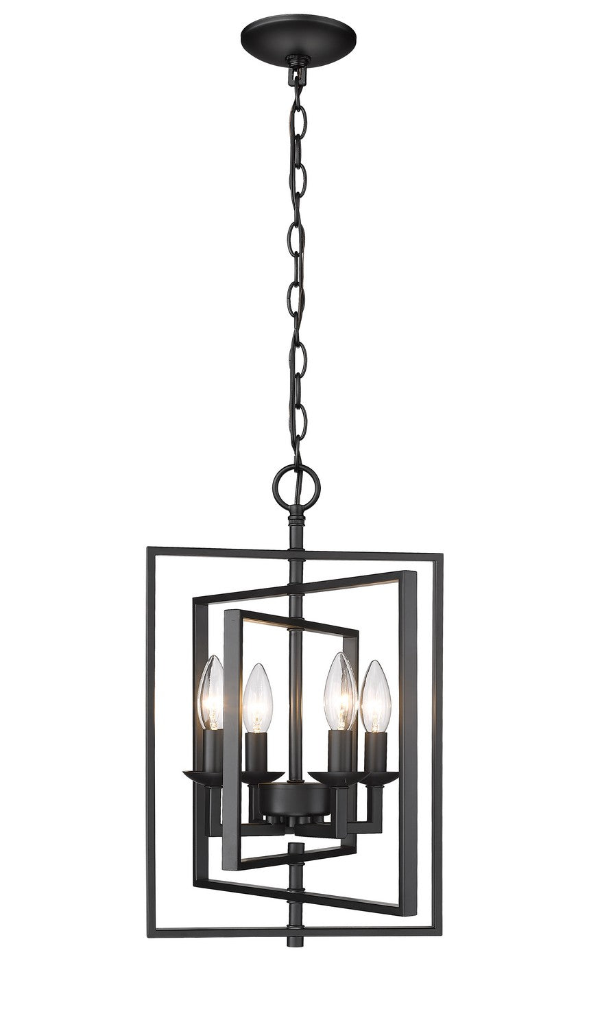 Millennium - 3230-MB - Four Light Pendant - Nellis - Matte Black