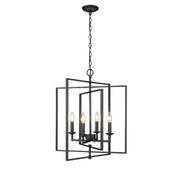 Millennium - 3231-MB - Four Light Pendant - Nellis - Matte Black