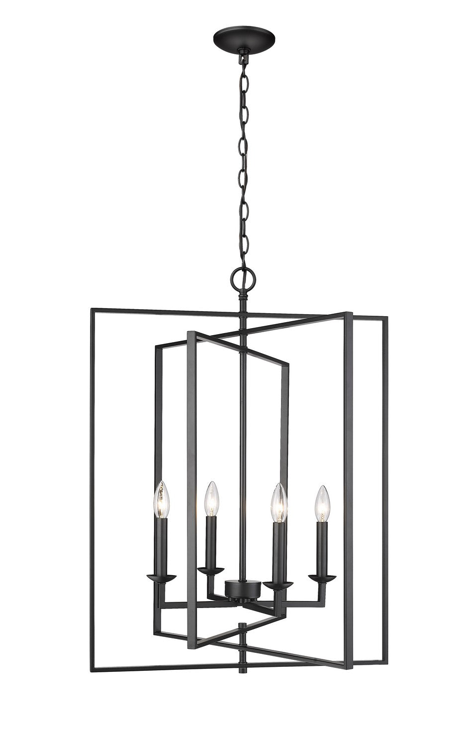 Millennium - 3232-MB - Four Light Pendant - Nellis - Matte Black