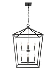 Millennium - 3335-MB - Eight Light Pendant - Matte Black