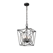 Millennium - 4001-MB - Four Light Pendant - Tracy - Matte Black
