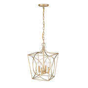 Millennium - 4001-PMG - Four Light Pendant - Tracy - Painted Modern Gold