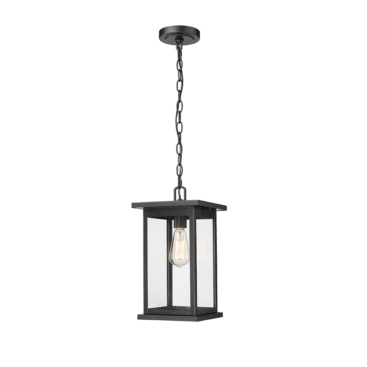 Millennium - 4123-PBK - One Light Outdoor Hanging Lantern - Bowton - Powder Coated Black
