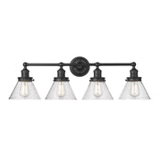 Millennium - 4144-MB - Four Light Vanity - Eyden - Matte Black
