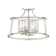 Millennium - 4184-BN - Four Light Semi Flush Mount - Errol - Brushed Nickel