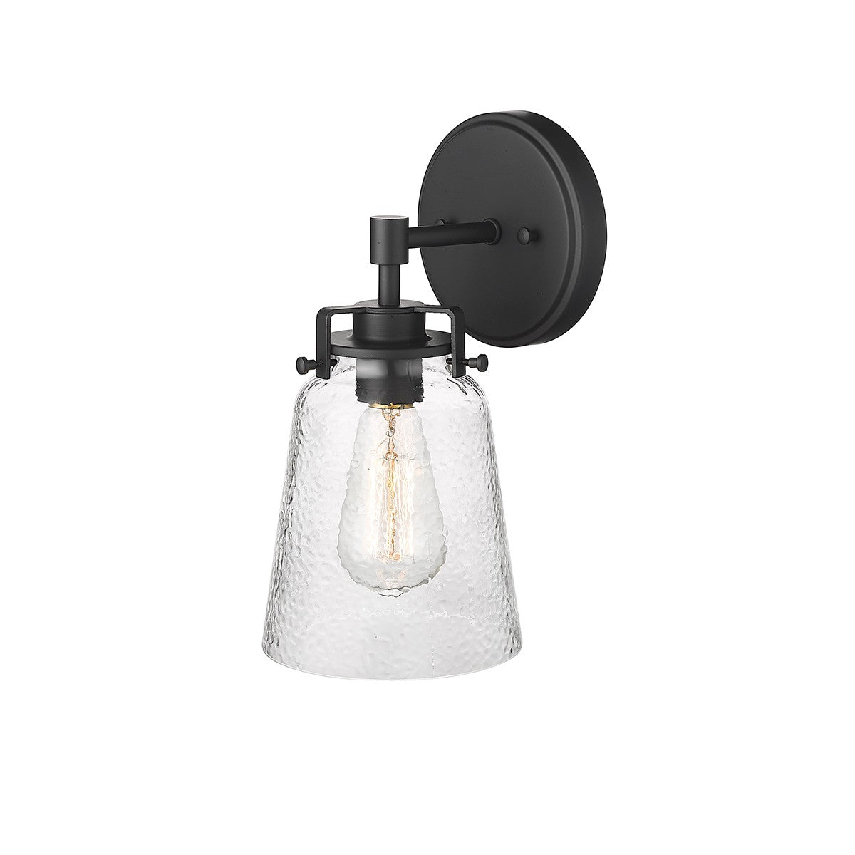 Millennium - 4411-MB - One Light Wall Sconce - Amberose - Matte Black