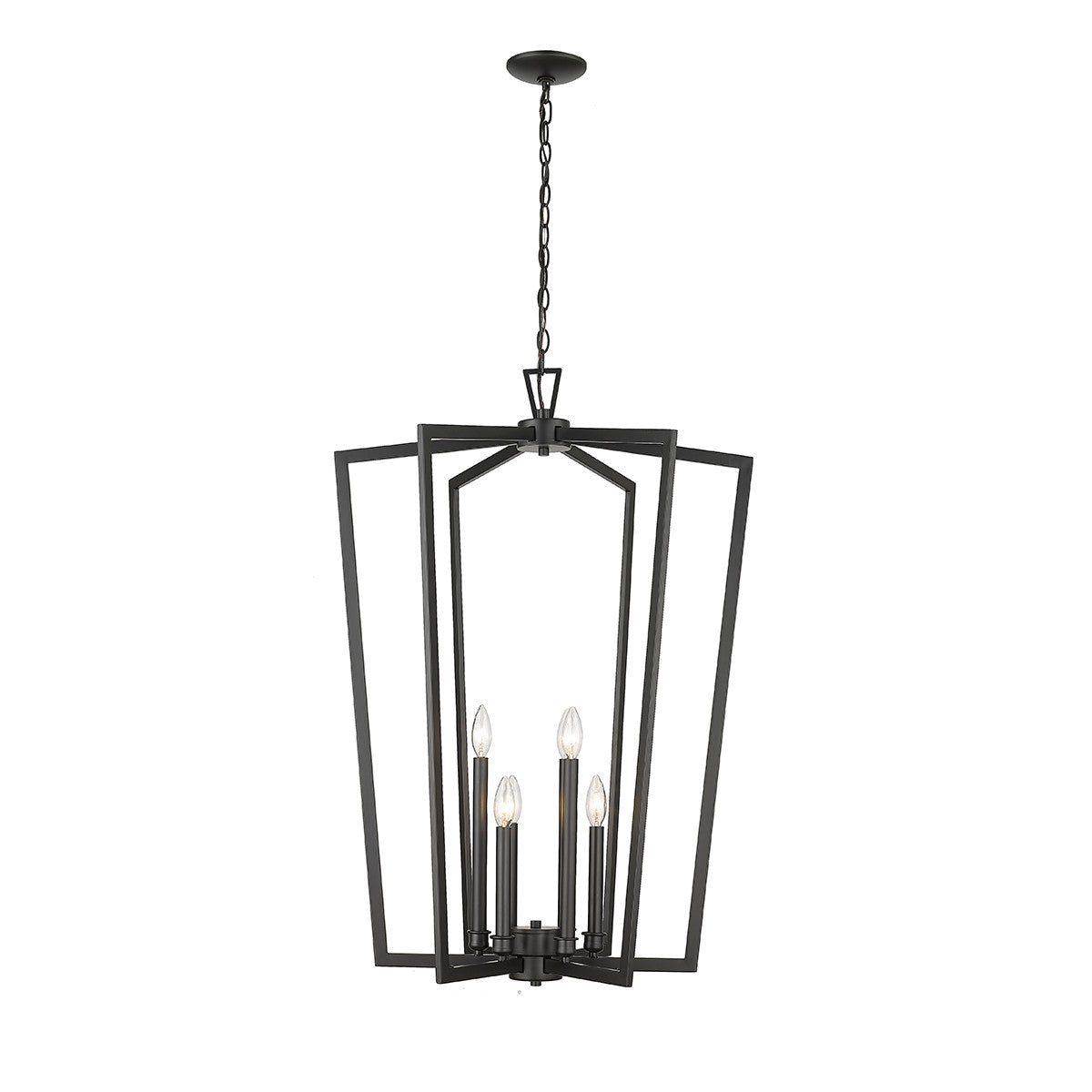 Millennium - 4526-MB - Six Light Chandelier - Lizabeth - Matte Black