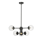 Millennium - 8156-MB - Six Light Pendant - Avell - Matte Black