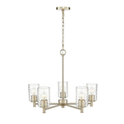 Millennium - 9215-MG - Five Light Chandelier - Ashli - Modern Gold