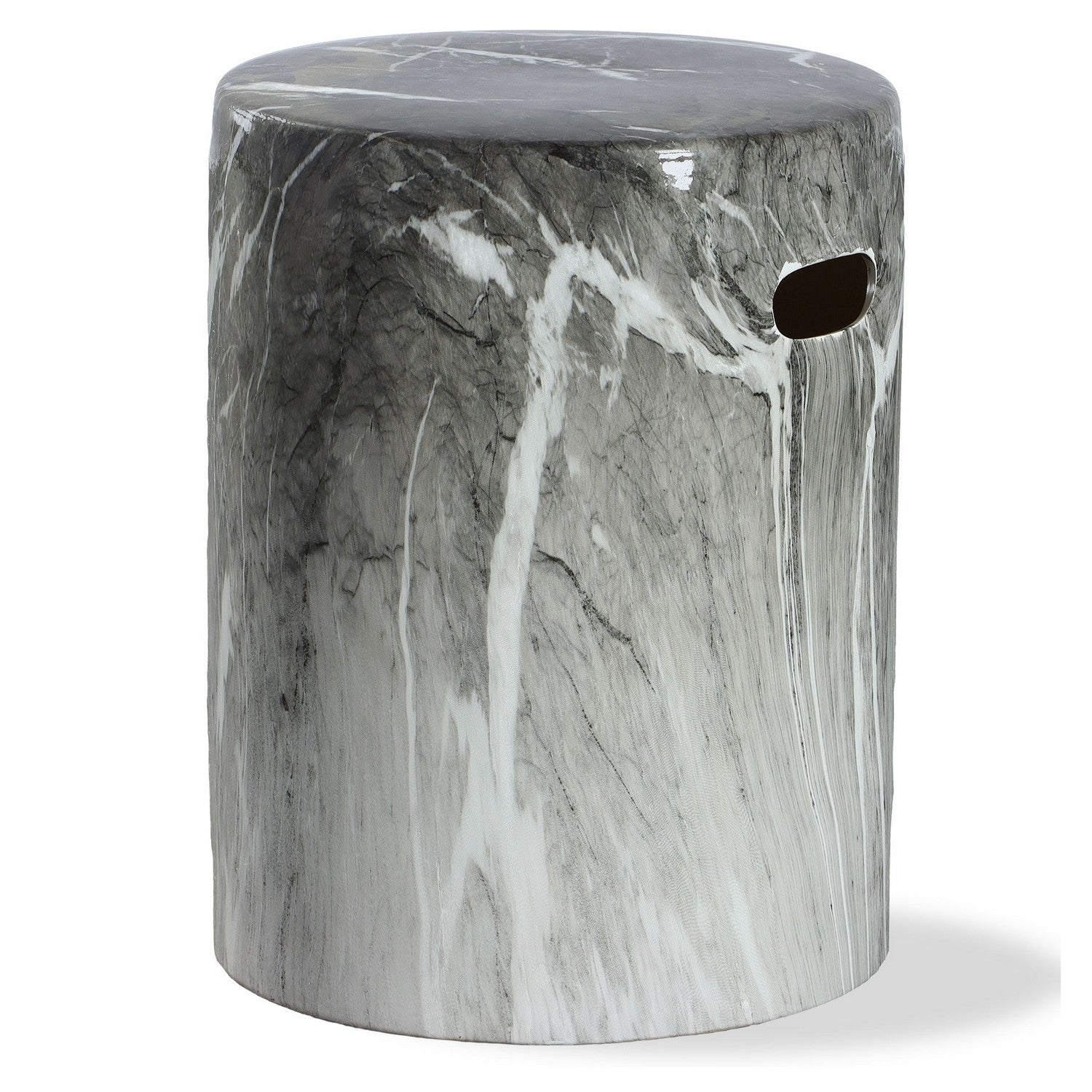 Uttermost - 22896 - Stool - Marvel - Black And White