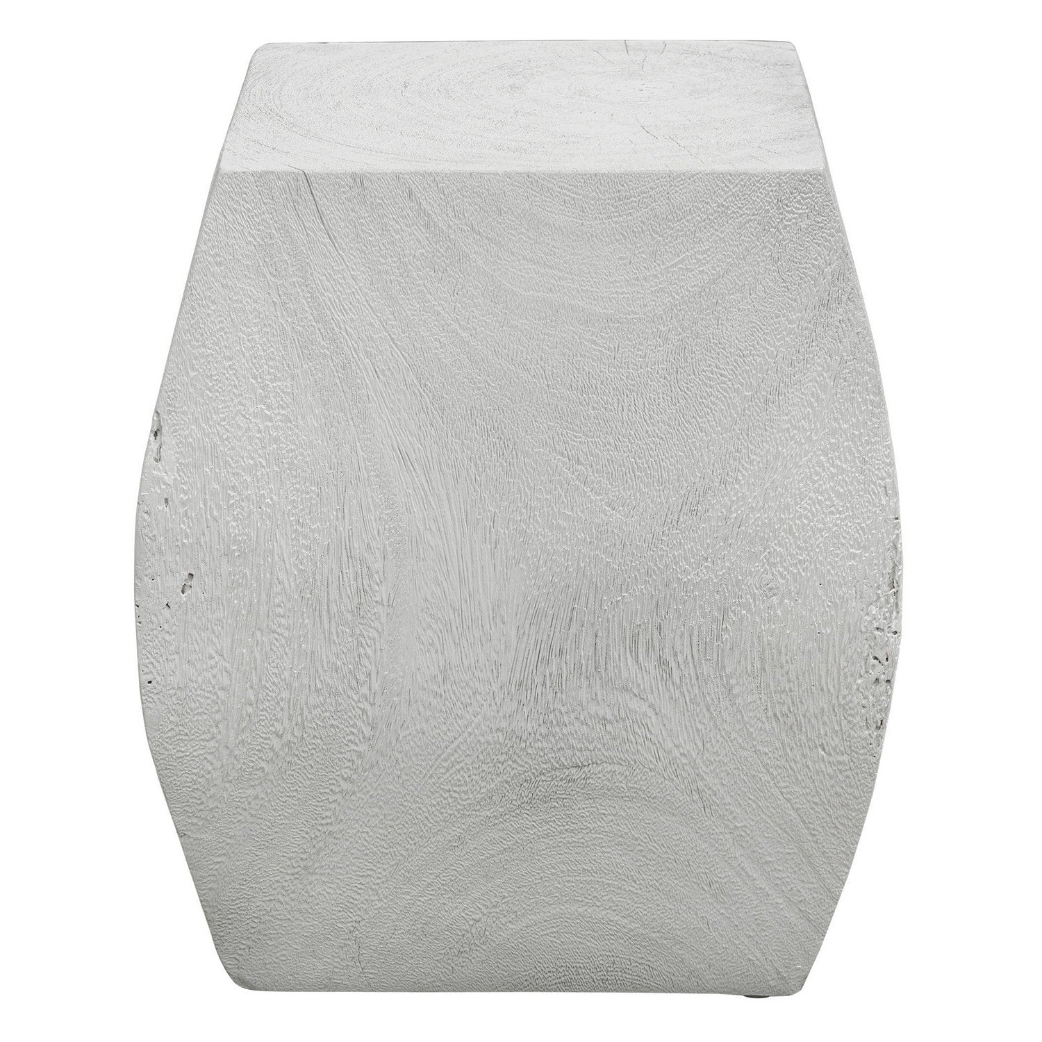 Uttermost - 25295 - Accent Stool - Grove - Soft Ivory With Natural Wood