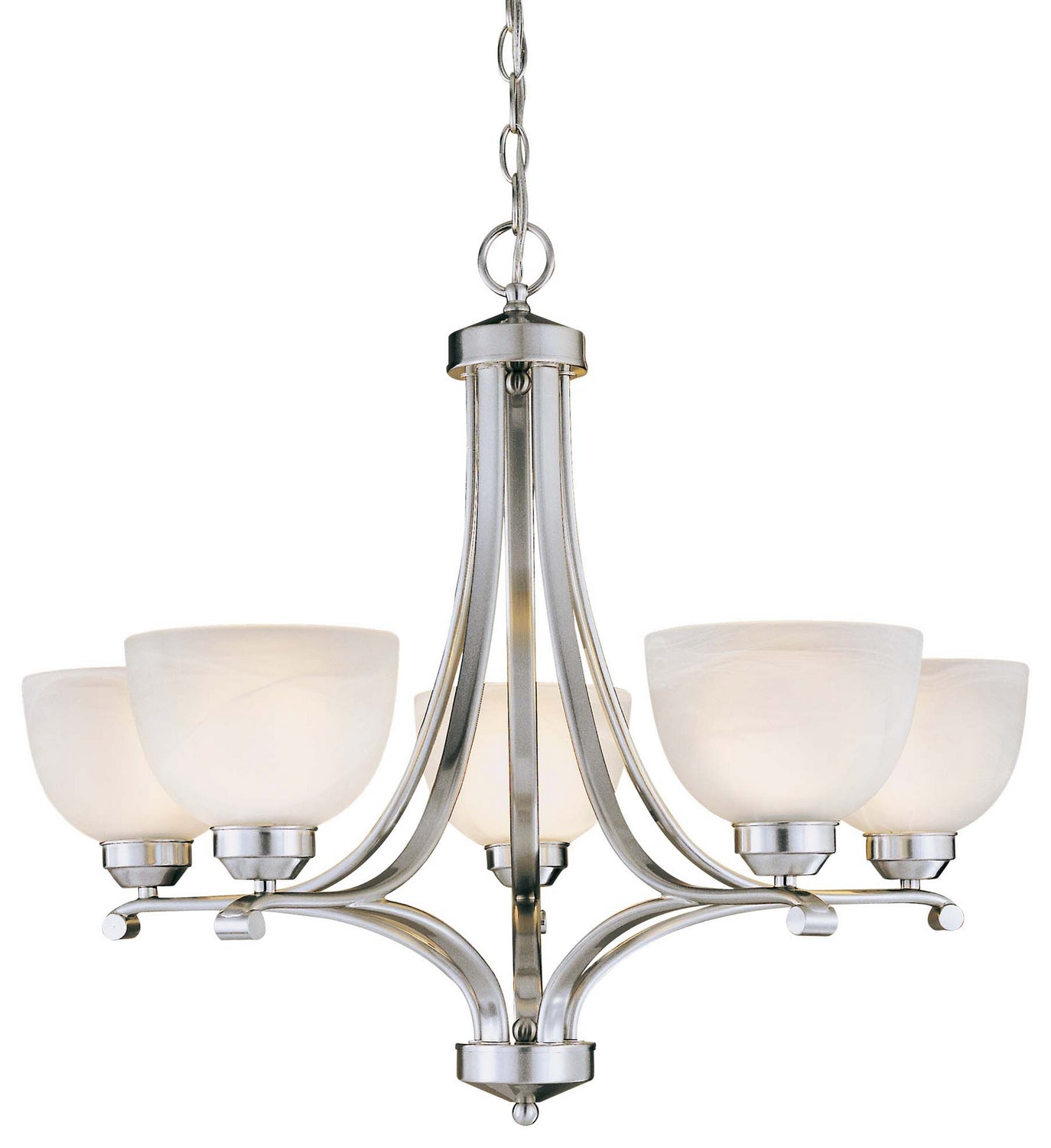 Minka-Lavery - 1425-84 - Five Light Chandelier - Paradox - Brushed Nickel