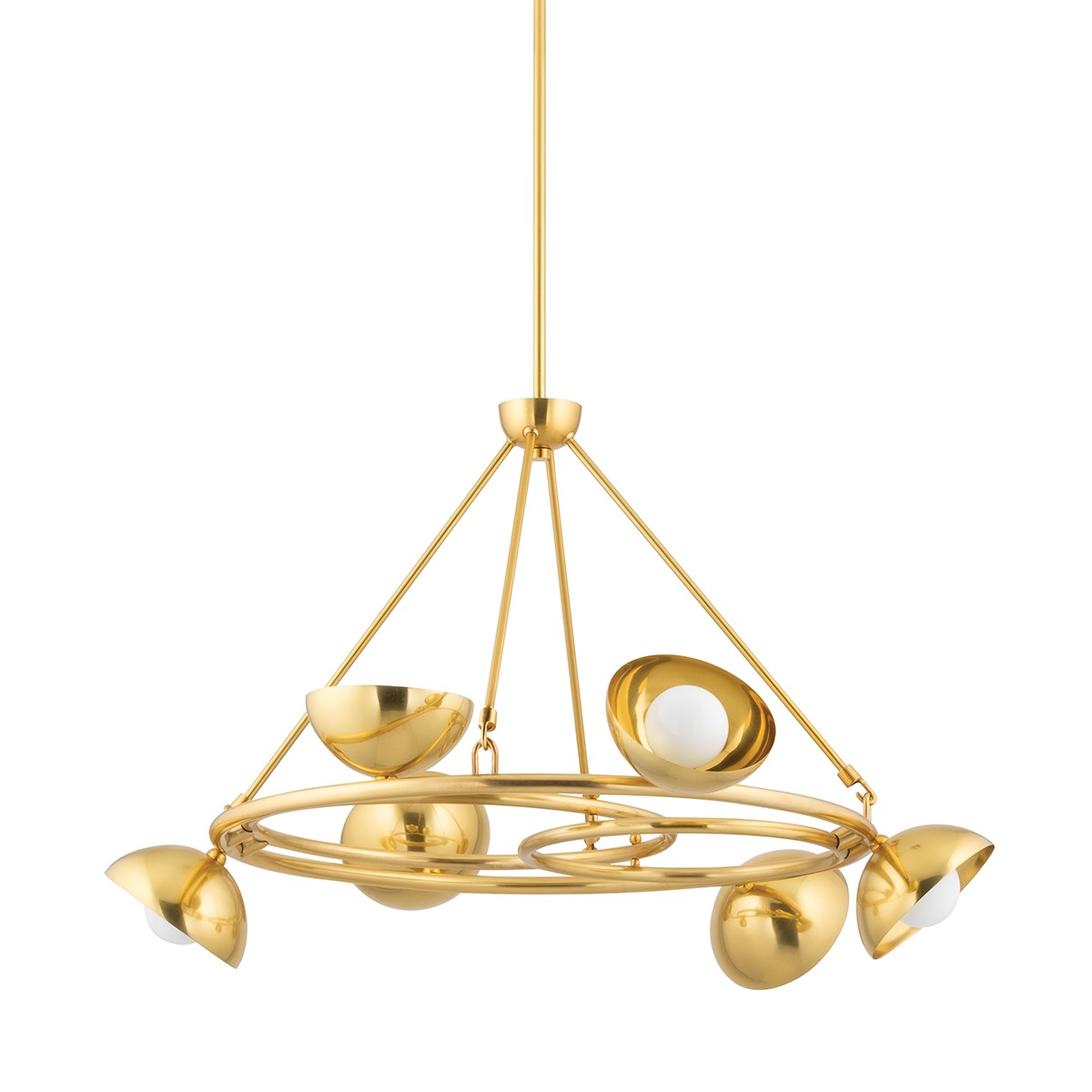 Corbett Lighting - 403-06-VB - LED Chandelier - Oraibi - Vintage Brass