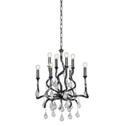 Corbett Lighting - 414-23-BSL - Eight Light Chandelier - Aveline - Black Silver Leaf