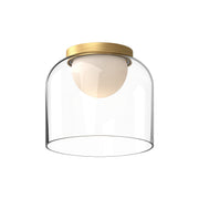 Kuzco Lighting - FM52508-BG/CL - LED Flush Mount - Cedar - Brushed Gold/Clear