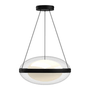 Kuzco Lighting - PD76316-BK/OP - LED Pendant - Virgo - Black/Opal Glass