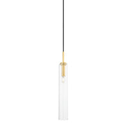 Mitzi - H701701S-AGB - One Light Pendant - Nyah - Aged Brass