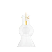 Mitzi - H702701L-AGB - One Light Pendant - Mirabel - Aged Brass