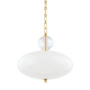 Mitzi - H729701-AGB - One Light Pendant - Viviana - Aged Brass