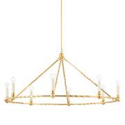 Mitzi - H738808-VGL - Eight Light Chandelier - Josephine - Vintage Gold Leaf