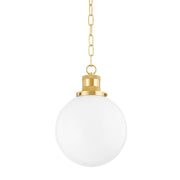 Mitzi - H770701S-AGB - One Light Pendant - Beverly - Aged Brass