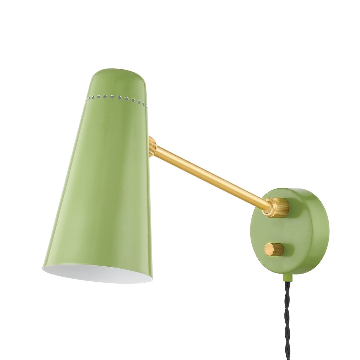 Mitzi - HL598201-AGB/SGR - One Light Wall Sconce - Alex - Aged Brass