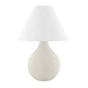 Mitzi - HL775201-AGB/CWK - One Light Table Lamp - Helena - Aged Brass/Ceramic Matte White Speck