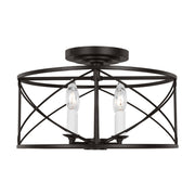 Visual Comfort Studio - CF1134AI - Four Light Semi-Flush Mount - Beatrix - Aged Iron