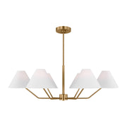 Visual Comfort Studio - DJC1016SB - Six Light Chandelier - Burke - Satin Brass