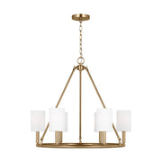 Visual Comfort Studio - DJC1086SB - Six Light Chandelier - Egmont - Satin Brass